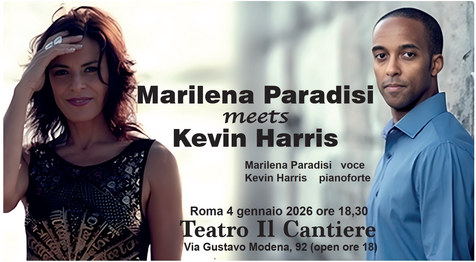 Roma KEVIN HARRIS incontra MARILENA PARADISI