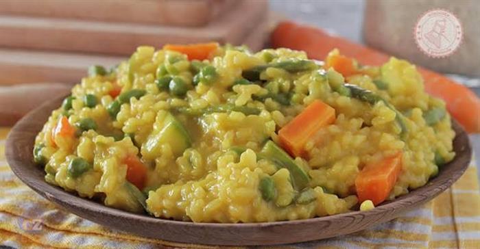 Risotto alle verdure e zafferano