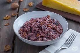 Risotto cremoso al radicchio, noci e zenzero