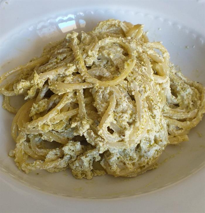 pasta panna e pesto