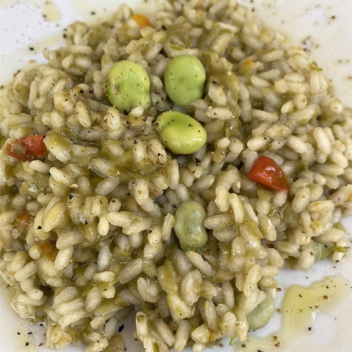 risotto alle fave