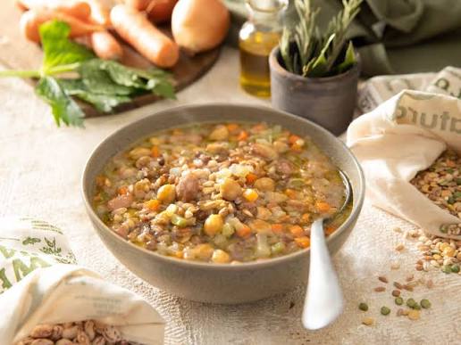 farro con legumi