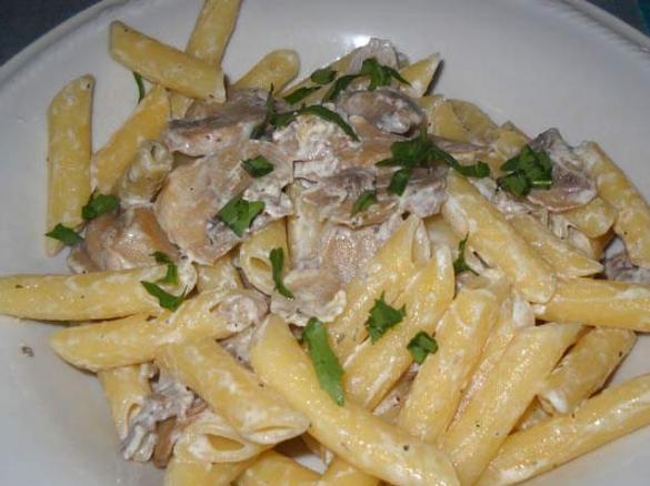 Pasta funghi e panna