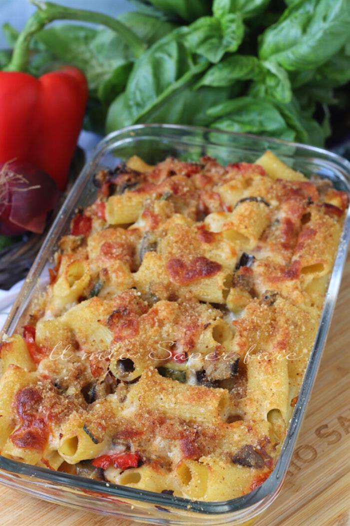 Pasta al forno con minestrone