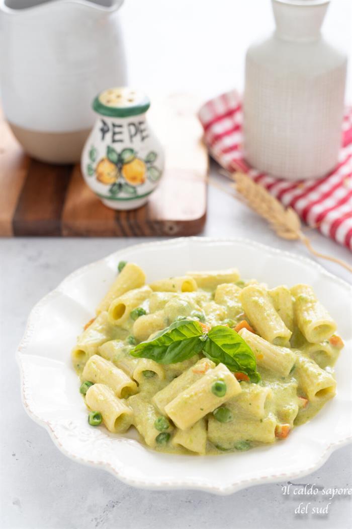 Pasta piselli e ricotta