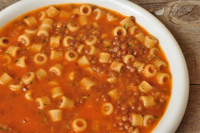 La pasta e lenticchie