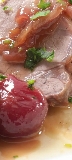 Arrosto con chicchi di uva