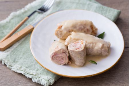 Involtini di vitello con prosciutto e formaggio