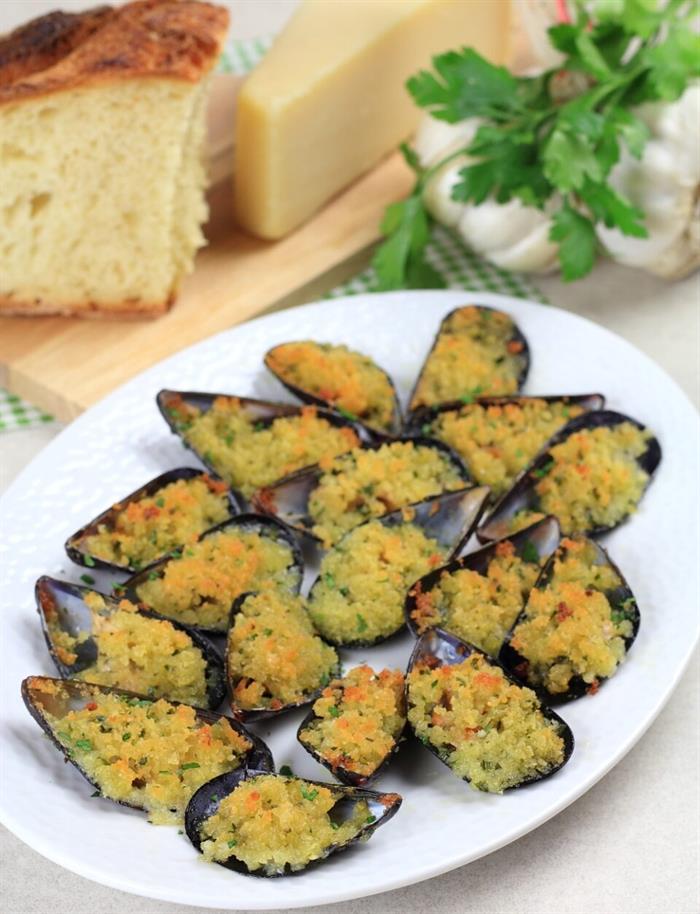 Cozze gratinate alla pugliese