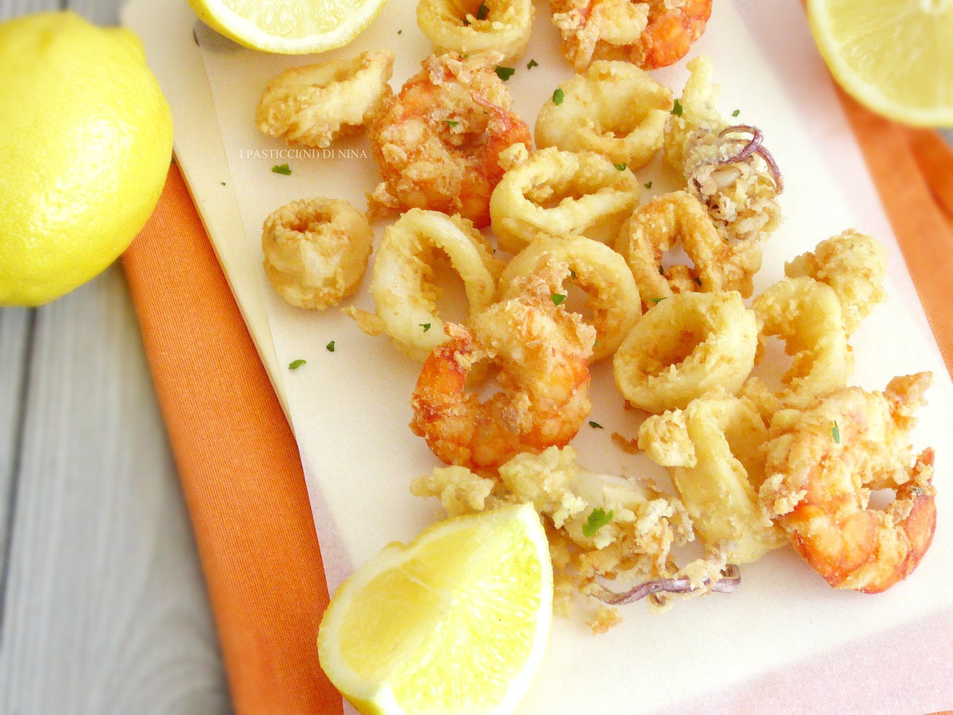 Frittura di gamberi e calamari