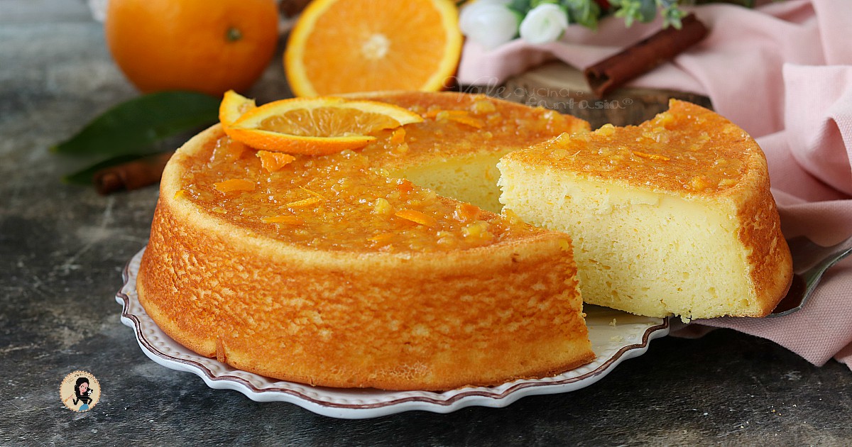 Torta di ricotta e arancia al forno