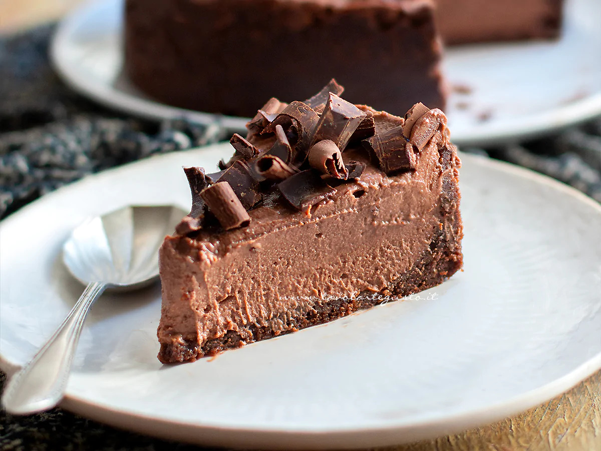 Cheesecake al Cioccolato Fondente (senza cottura)
