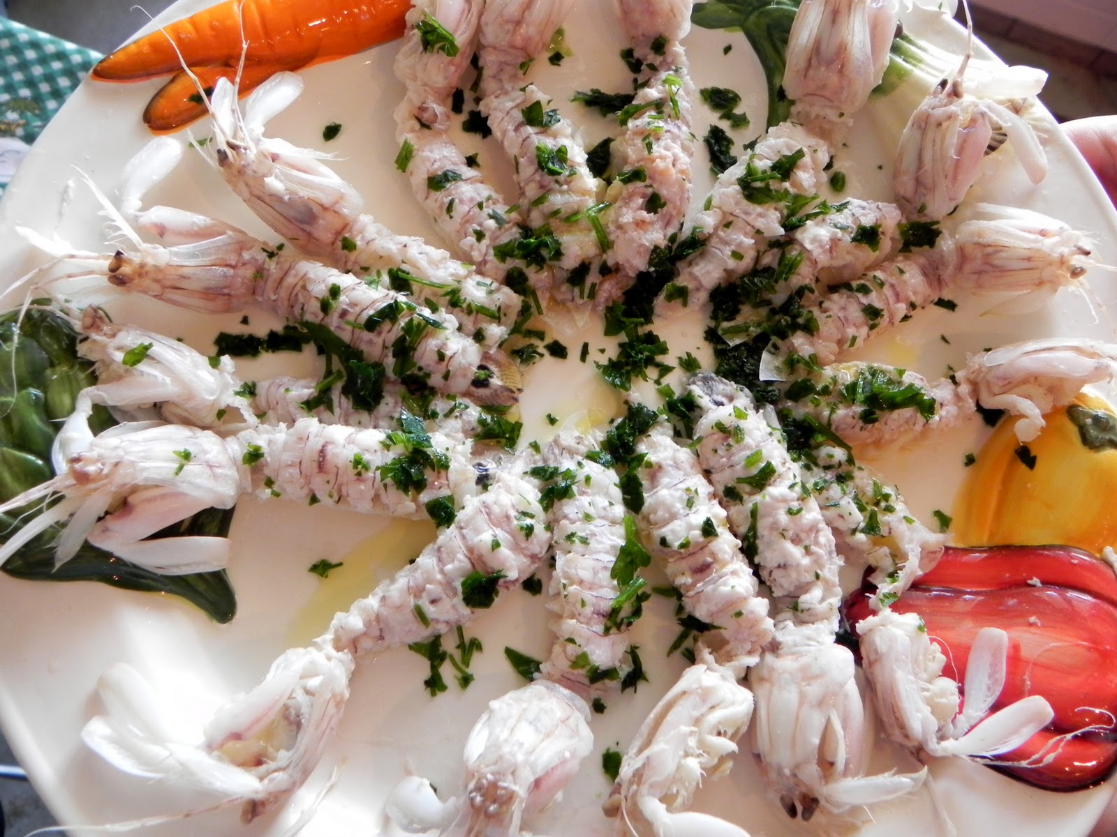 Ricetta antipasto di canocchie