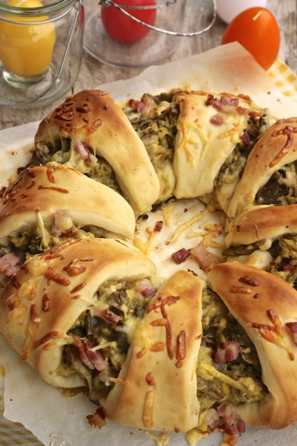 Corona salata pasquale ripiena