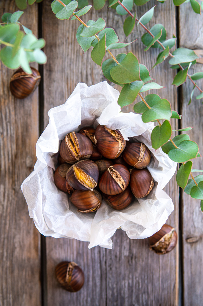 Castagne al forno classiche