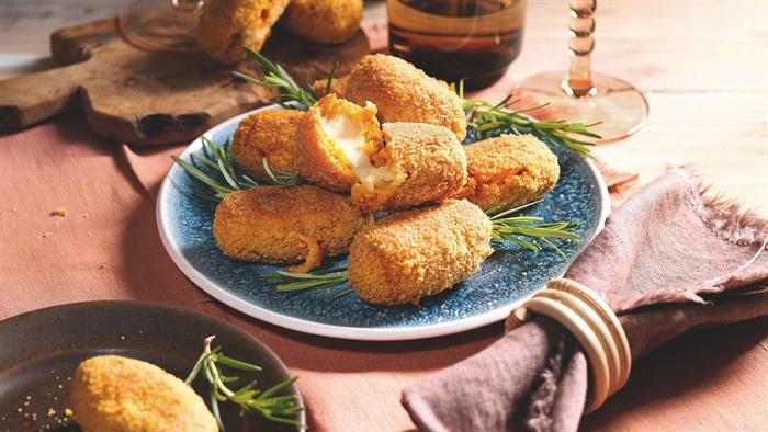 Bocconcini croccanti di zucca e formaggio