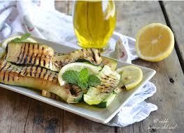 Zucchine Grigliate con Menta e Limone