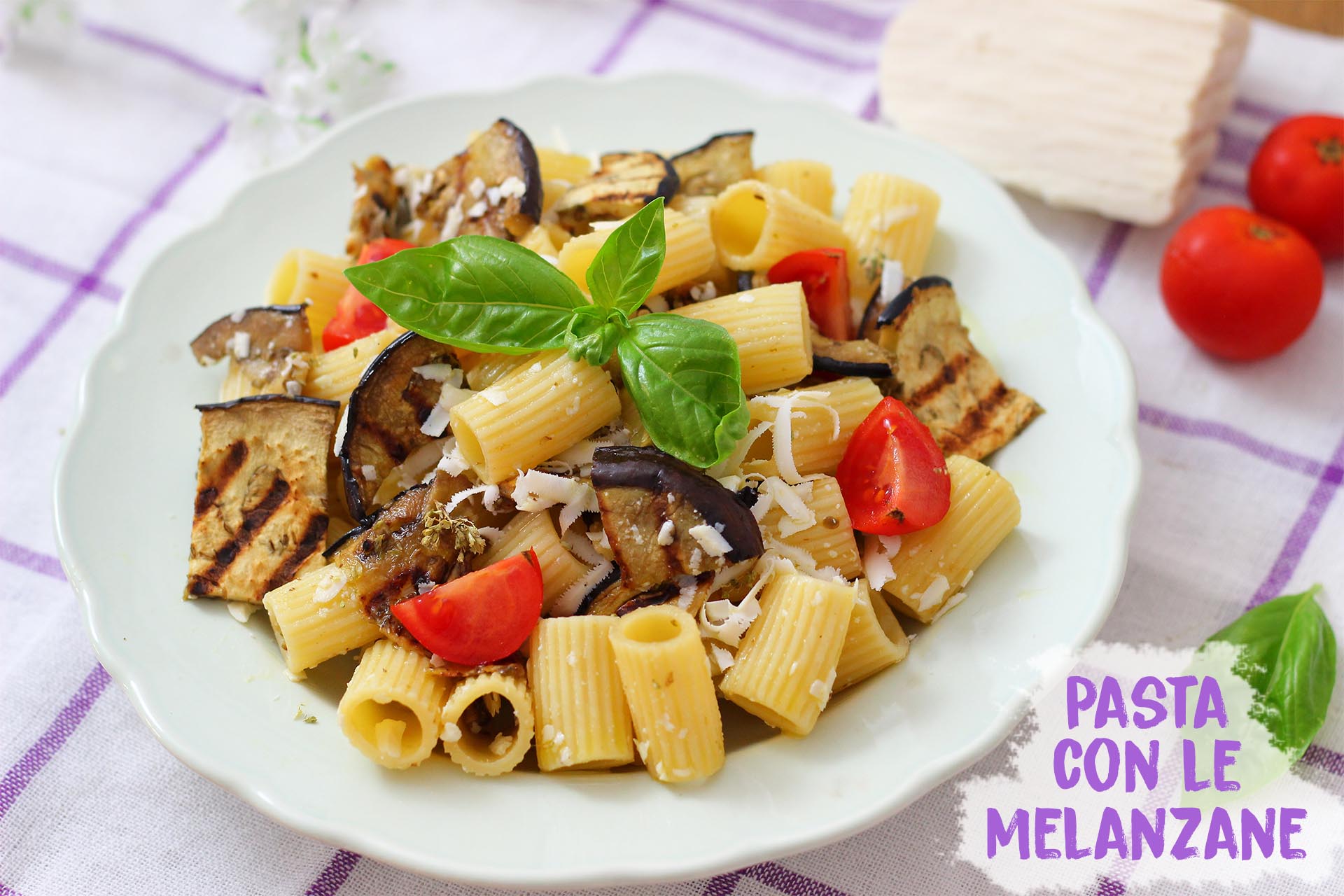 Pasta Velocissima con Melanzane Dorate, Pomodorini e Ricotta