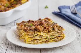 Lasagne al Forno con Funghi e Salsiccia