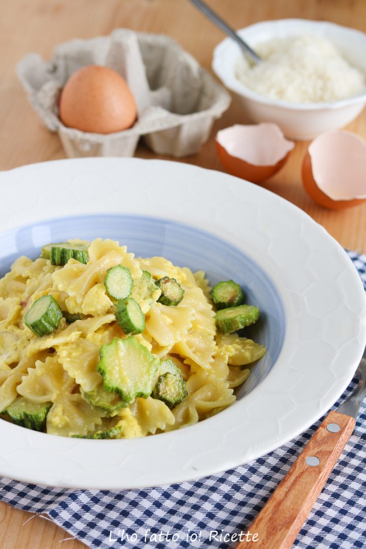 Pasta zucchine e uova