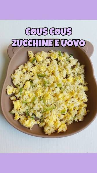 Cous cous saltato con uova e zucchine