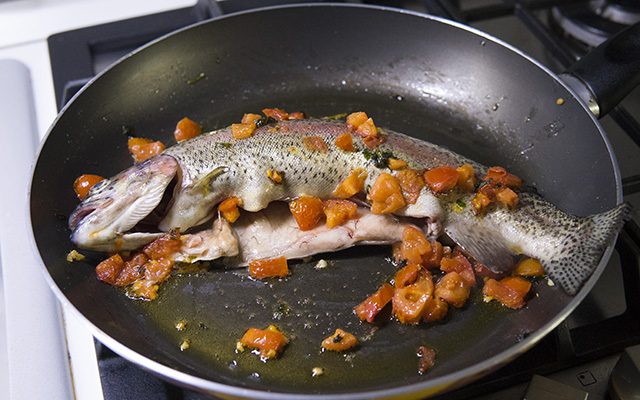 Trota in padella