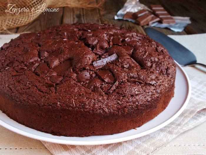 torta al cacao e yogurt