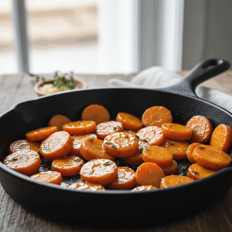 Carote glassate al miele